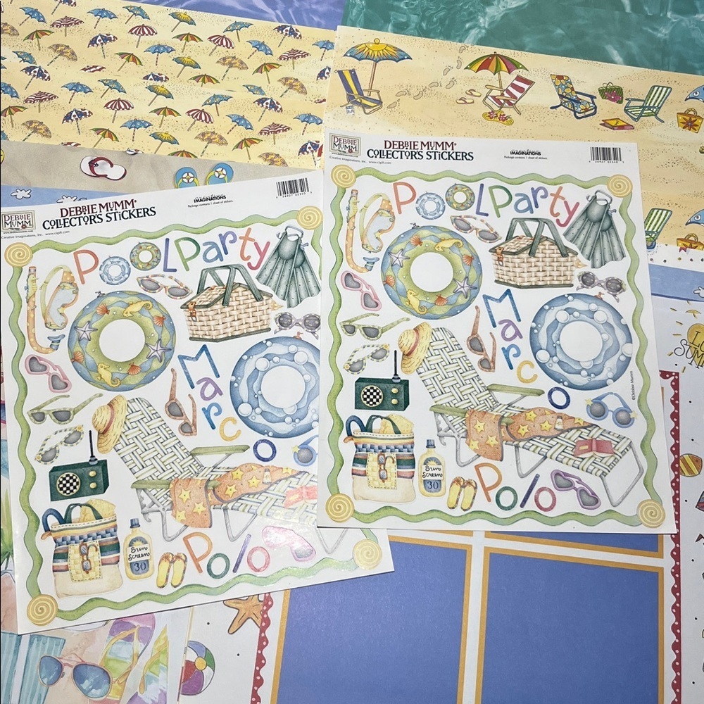 Summer Fun Scrapbook Paper Set - Picture 2 of 11